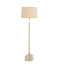 Rialta golvlampa travertin/vintage mässing 140-158 cm