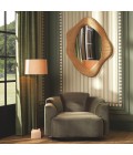 Rialta golvlampa travertin/vintage mässing 140-158 cm