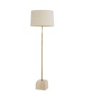 Rialta golvlampa travertin/vintage mässing 140-158 cm