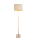 Rialta golvlampa travertin/vintage mässing 140-158 cm