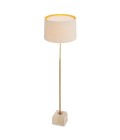 Rialta golvlampa travertin/vintage mässing 140-158 cm