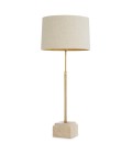 Rialta bordslampa travertin/vintage mässing 93-103 cm