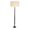 Arabella floor lamp piano black/linen 162.5 cm
