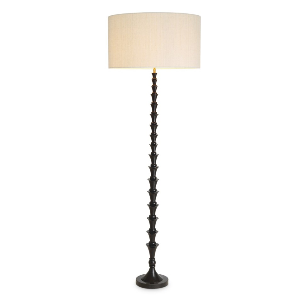 Arabella golvlampa svart/linne 162,5 cm
