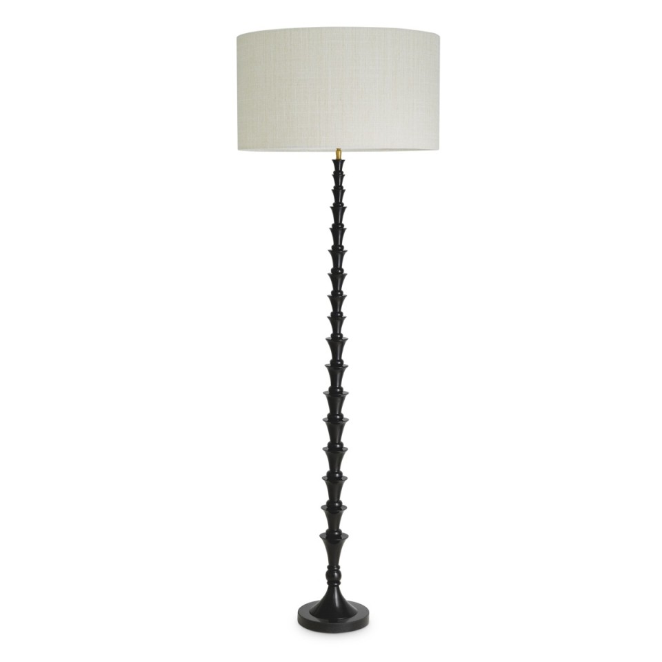 Arabella golvlampa svart/linne 162,5 cm