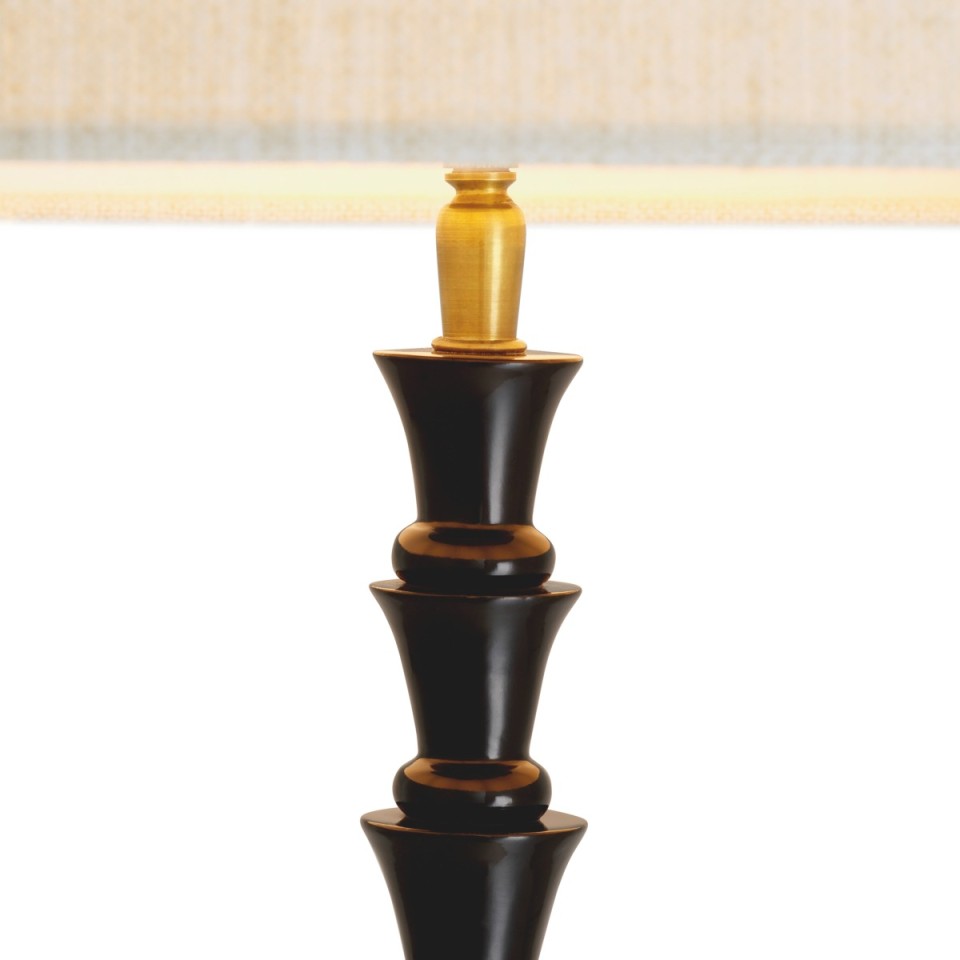 Arabella golvlampa svart/linne 162,5 cm