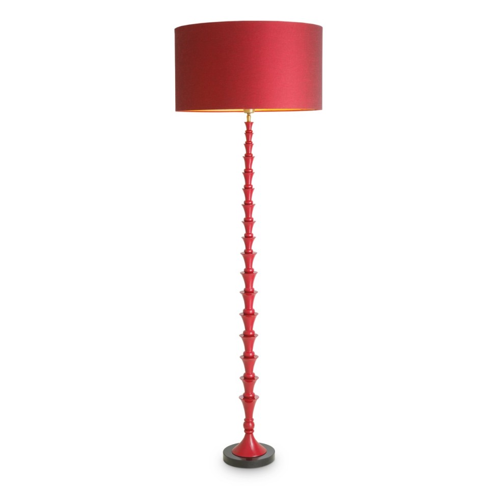 Arabella golvlampa bordeaux röd/svart 162,5 cm
