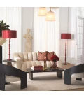 Arabella golvlampa bordeaux röd/svart 162,5 cm
