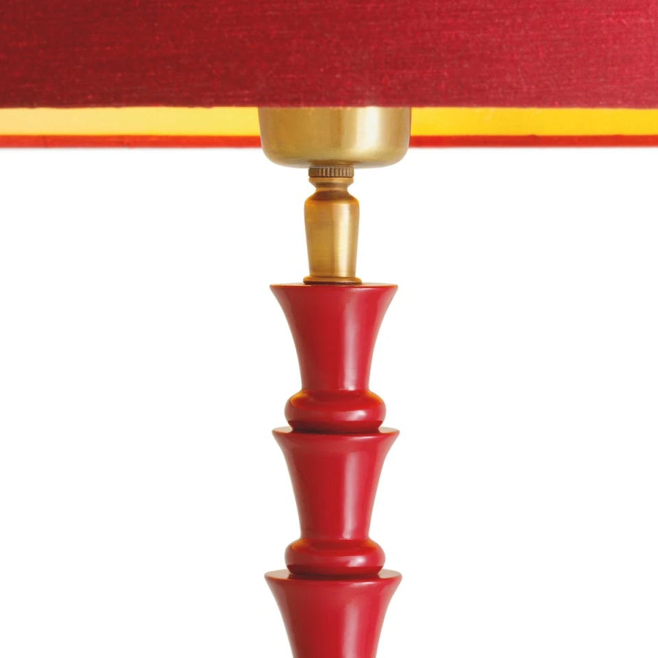 Arabella golvlampa bordeaux röd/svart 162,5 cm
