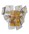 Biltmore vägglampa antikmässing/ljusrökglas 31 cm