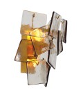 Biltmore vägglampa antikmässing/ljusrökglas 31 cm