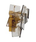 Biltmore vägglampa antikmässing/ljusrökglas 31 cm