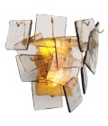 Biltmore vägglampa antikmässing/ljusrökglas 31 cm