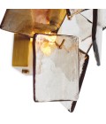 Biltmore vägglampa antikmässing/ljusrökglas 31 cm