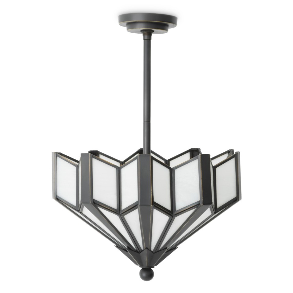 Victory taklampa brons/vitt 45 cm