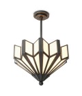 Victory taklampa brons/vitt 45 cm