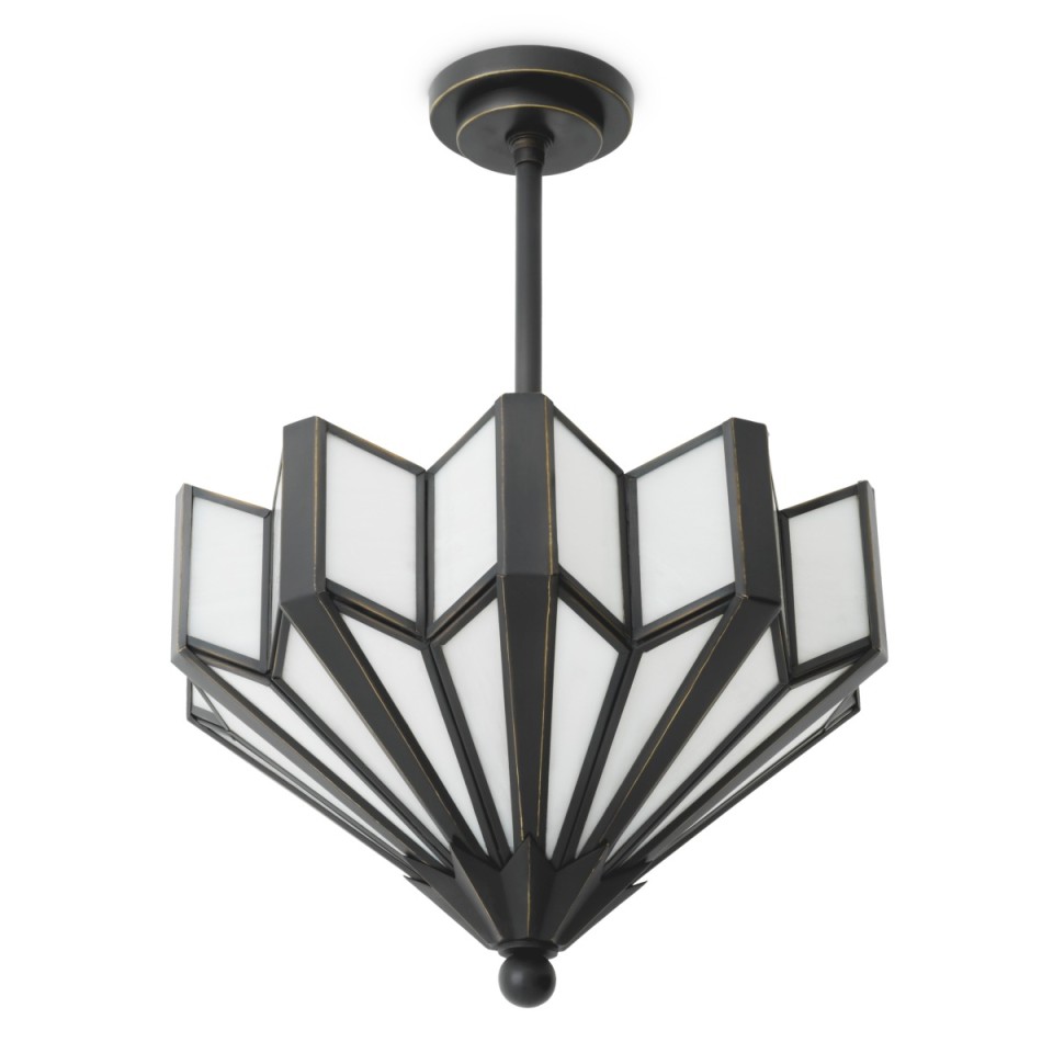 Victory taklampa brons/vitt 45 cm