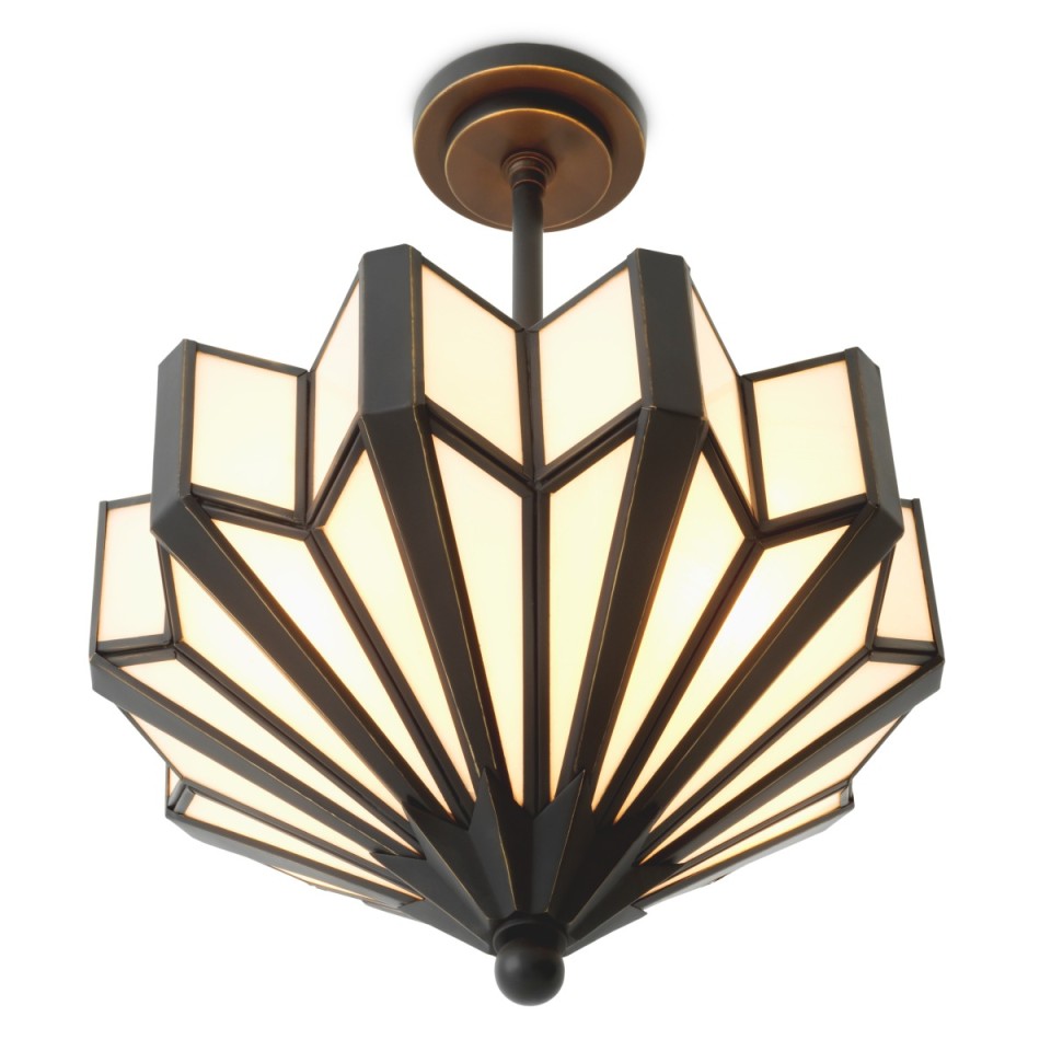 Victory taklampa brons/vitt 45 cm