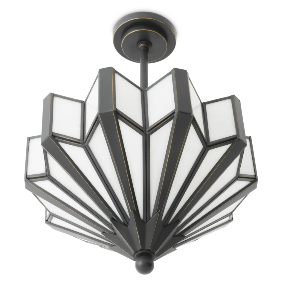 Victory taklampa brons/vitt 45 cm