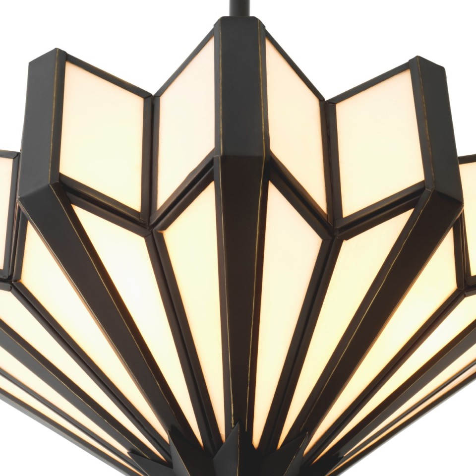 Victory taklampa brons/vitt 45 cm