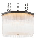 Estela takkrona brons/klart glas 60 cm