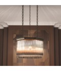 Estela takkrona brons/klart glas 60 cm