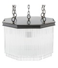 Estela takkrona brons/klart glas 60 cm