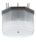 Estela takkrona brons/klart glas 60 cm