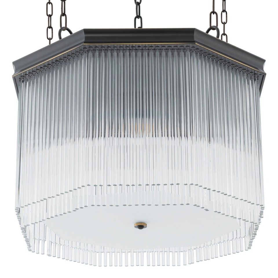 Estela takkrona brons/klart glas 60 cm