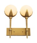 Alesa double wall light antique brass/alabaster 35 cm