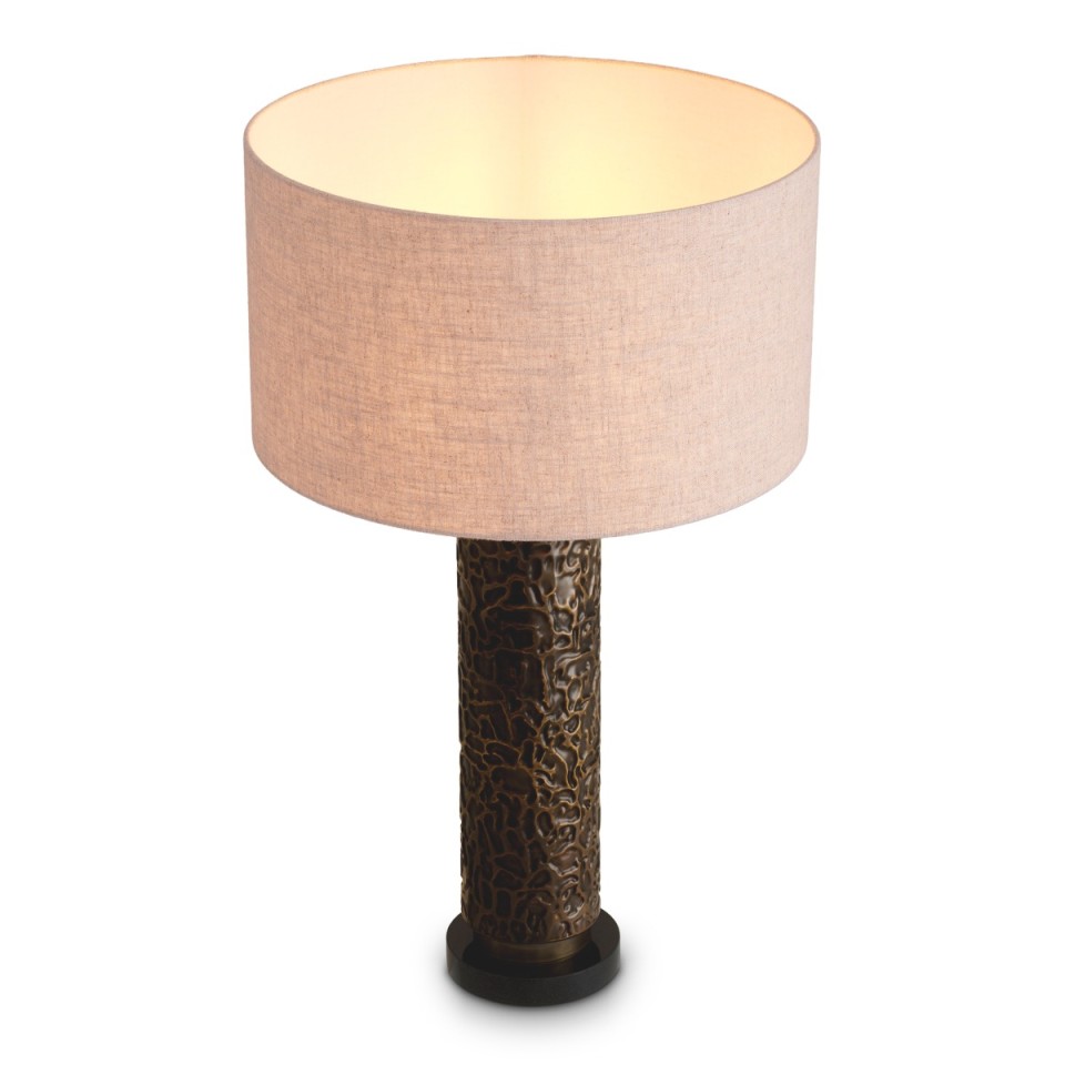 Belvoir bordslampa brons/kräm 76 cm