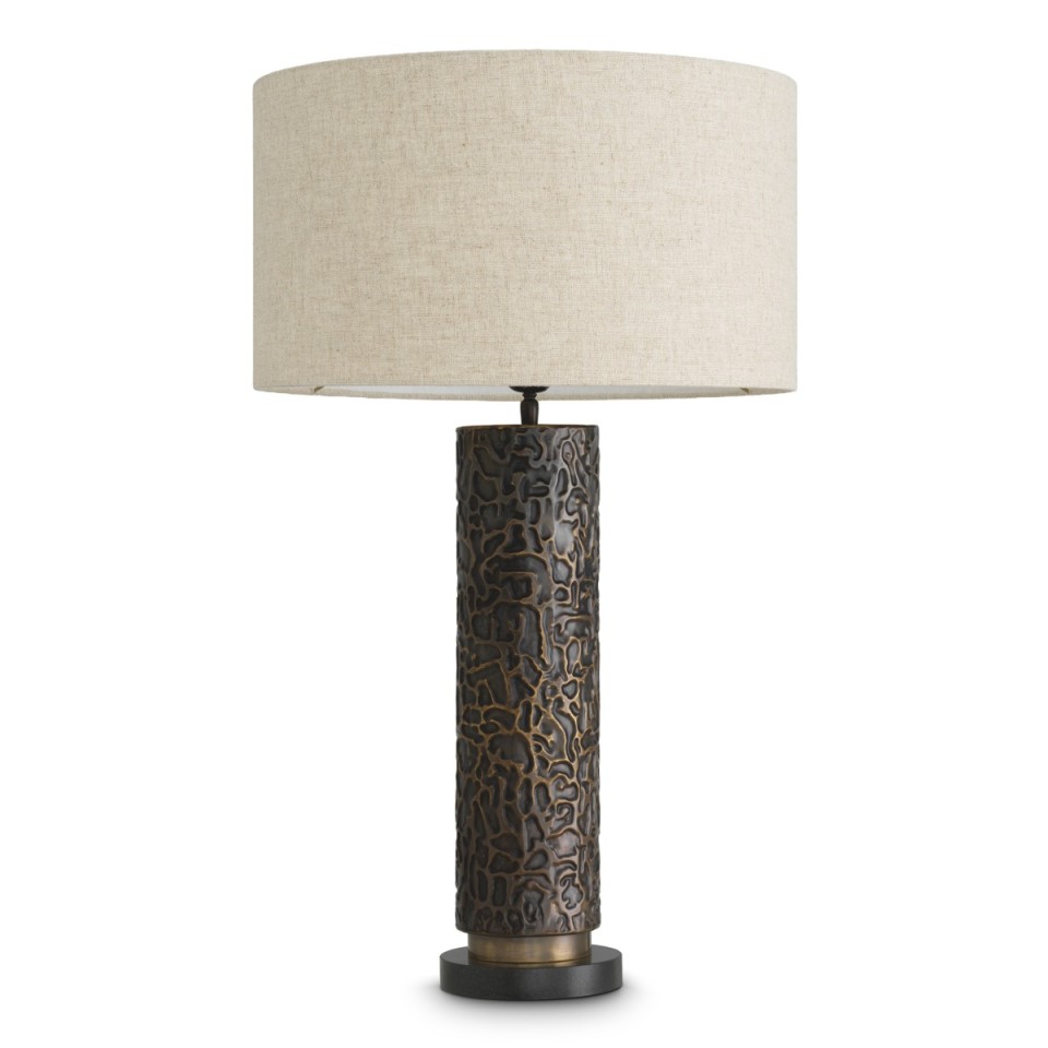 Belvoir bordslampa brons/kräm 76 cm