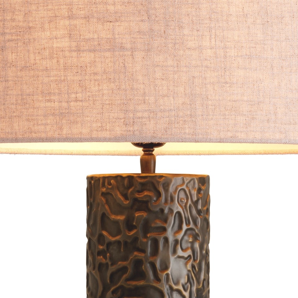 Belvoir bordslampa brons/kräm 76 cm