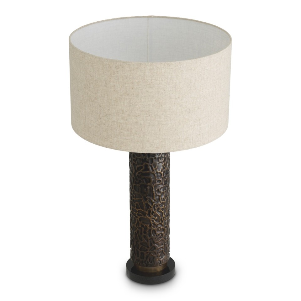 Belvoir bordslampa brons/kräm 76 cm