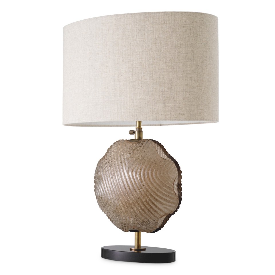 Nuria table lamp vintage brass/glass 69 cm