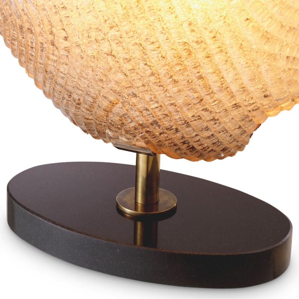 Nuria table lamp vintage brass/glass 69 cm