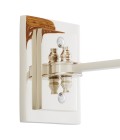 Lexington vägglampa nickel/rattan 27 cm