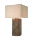 Kamari table lamp vintage brass/linen 87.5 cm