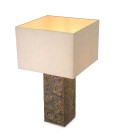 Kamari table lamp vintage brass/linen 87.5 cm