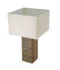 Kamari table lamp vintage brass/linen 87.5 cm