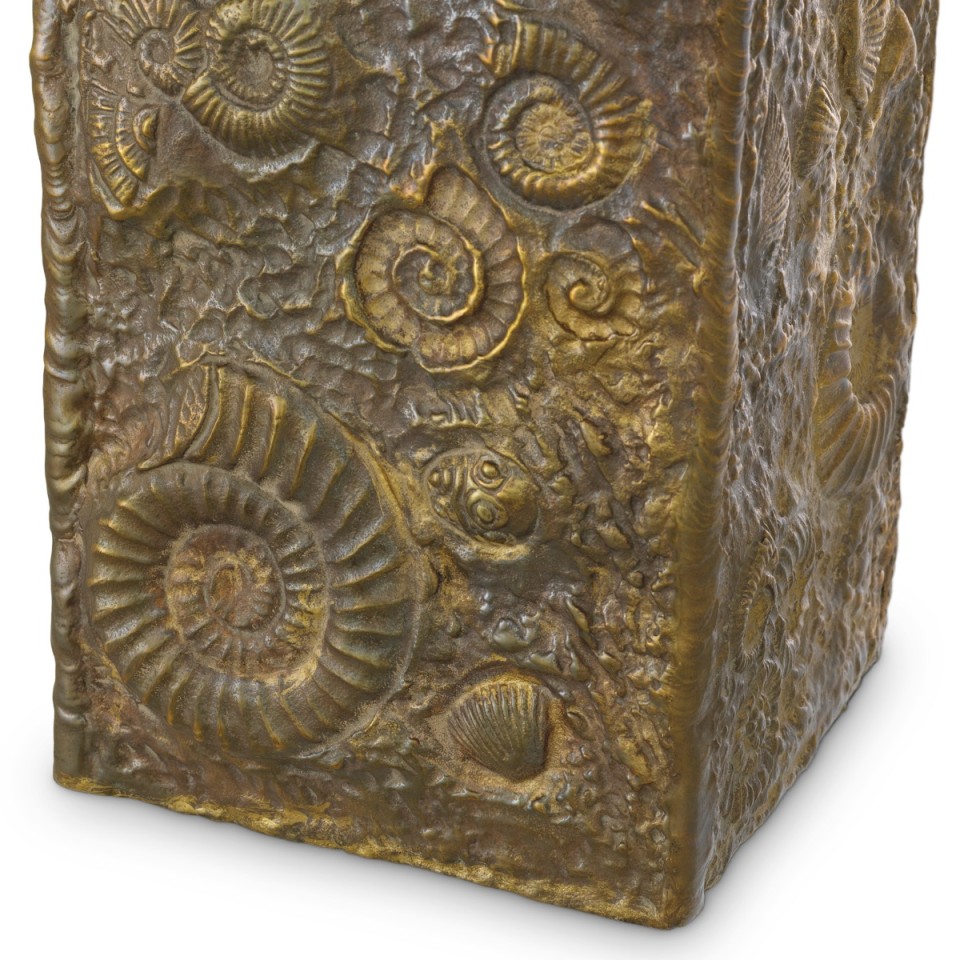 Kamari table lamp vintage brass/linen 87.5 cm