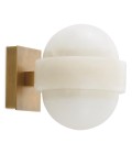 Icarus vägglampa antikmässing/alabaster 21 cm