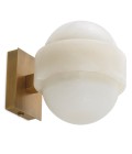Icarus vägglampa antikmässing/alabaster 21 cm