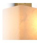 Melbourne vägglampa antikmässing/alabaster 45 cm