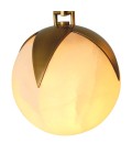 Alesa S chandelier antique brass/alabaster 35 cm