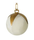 Alesa S chandelier antique brass/alabaster 35 cm