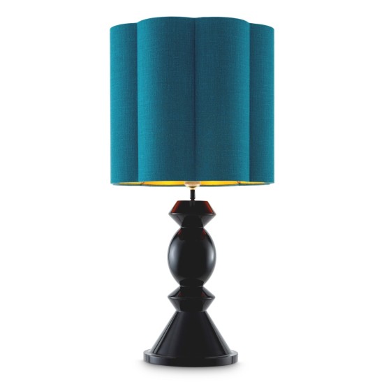 Dionne bordslampa svart/turkos 85 cm