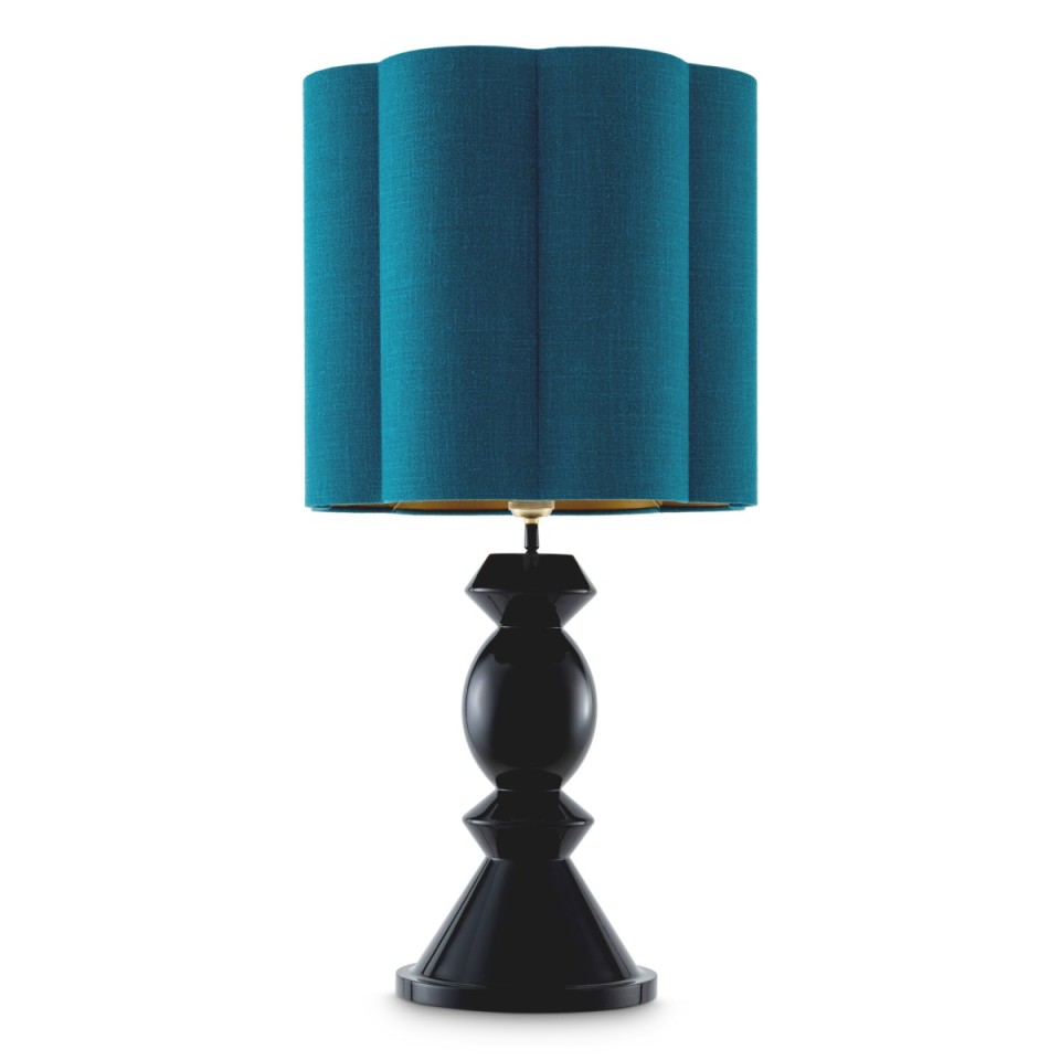 Dionne bordslampa svart/turkos 85 cm