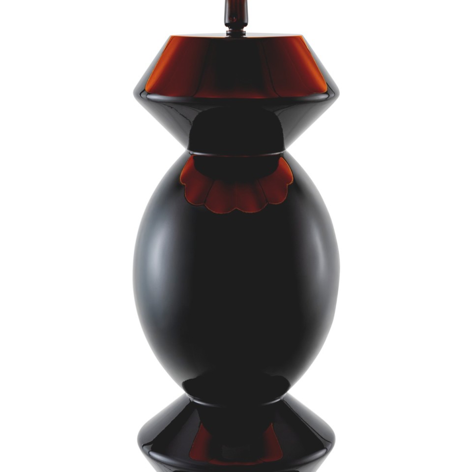 Dionne bordslampa svart/turkos 85 cm