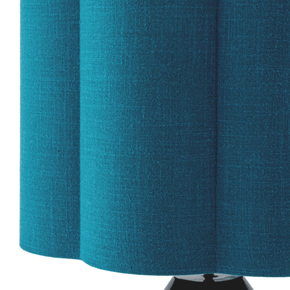 Dionne bordslampa svart/turkos 85 cm